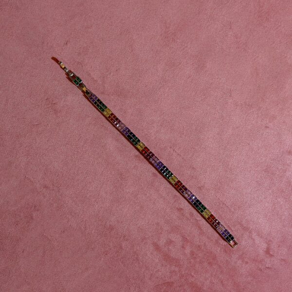 Çift Sıra Renkli Su Yolu Bileklik