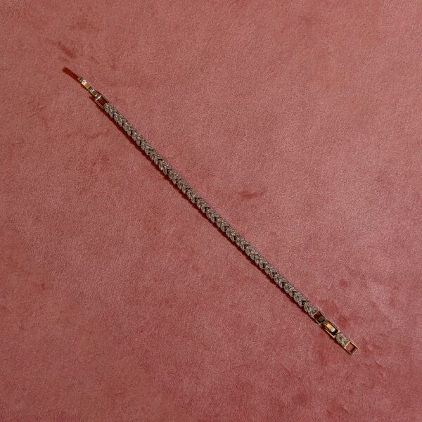 Gümüş Taş Yaprak Bileklik