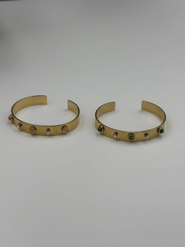 RENKLİ TAŞ ÇELİK KELEPÇE