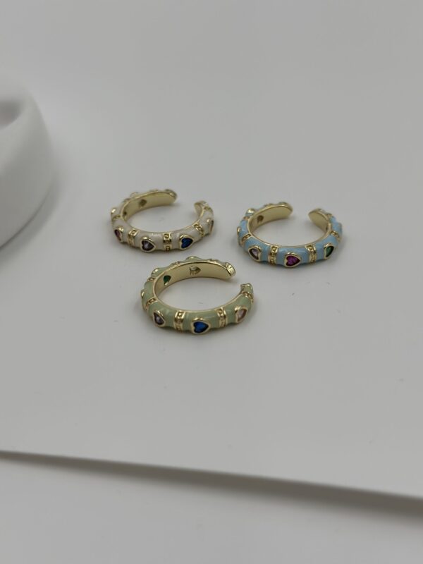 Pastel Renk Kalpli Çelik Yüzük