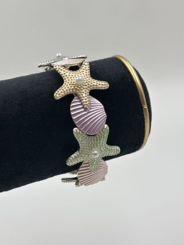 DENİZ YILDIZI VE MİDYE FİGÜRLÜ LASTİKLİ BİLEKLİK