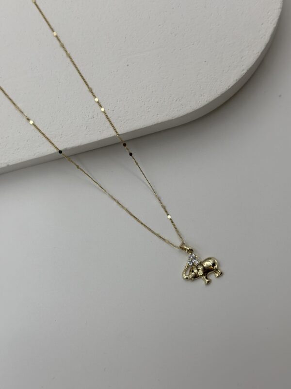 ZARİF ŞANS ÇELİK FİL KOLYE