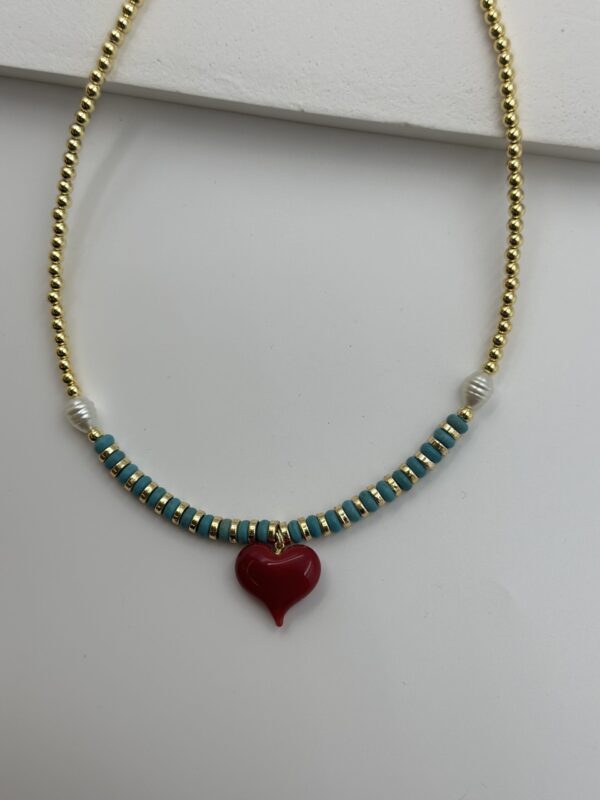 KALP CHARM TURKUAZ BONCUK KOLYE