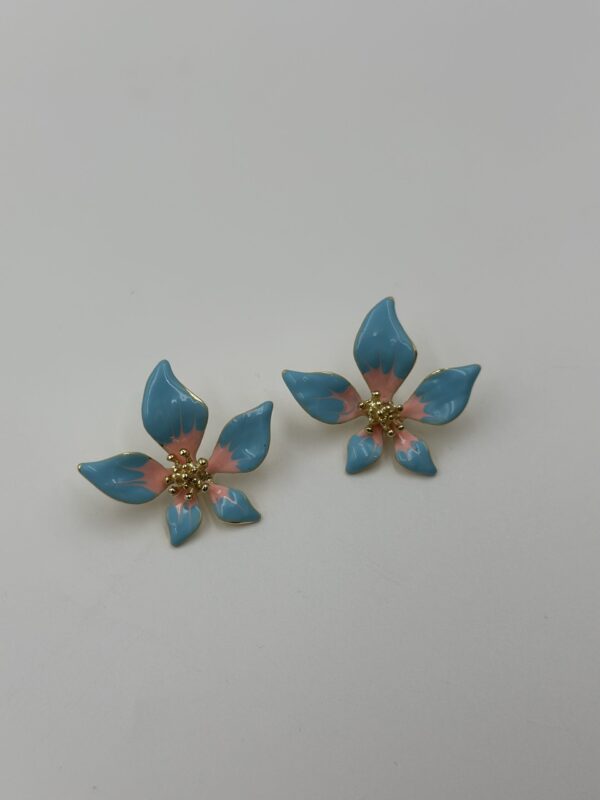 PASTEL RENK ÇİÇEK KÜPE