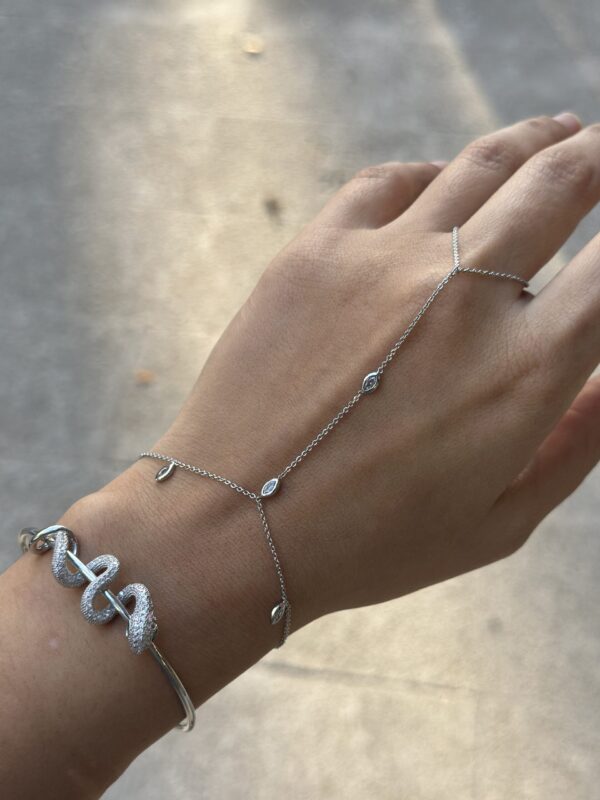 SİLVER İNCE YAPRAK FİGÜRLÜ ŞAHMERAN