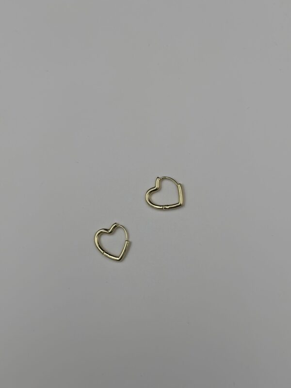 MİNİMAL KALP HALKA KÜPE