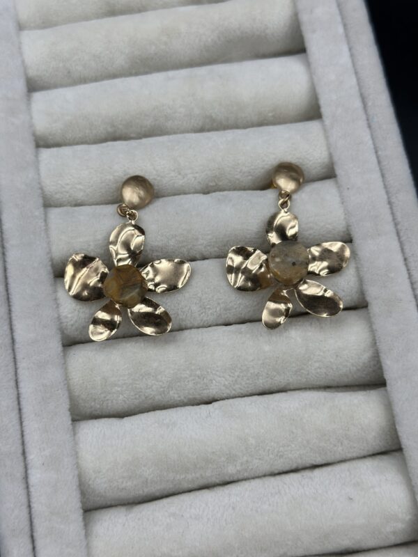 GOLD ART BLOOM ÇELİK KÜPE