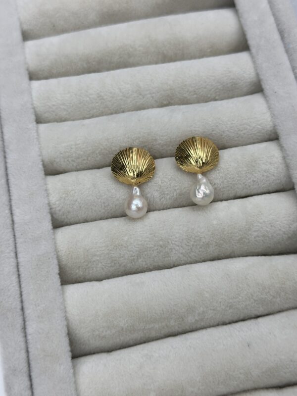 DENİZ KABUĞU İNCİ KÜPE