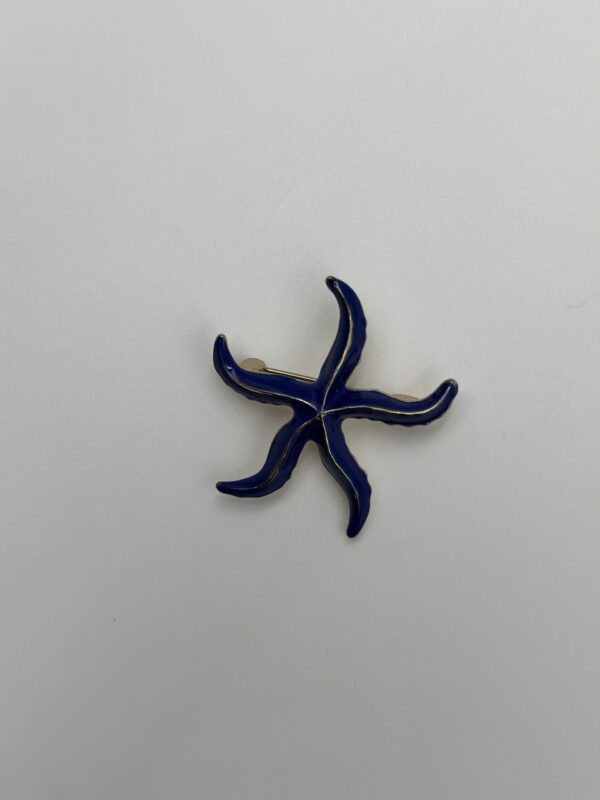 LACİVERT DENİZ YILDIZI BROŞ
