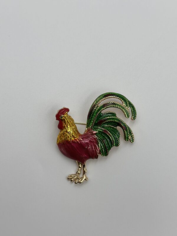 KIRMIZI&YEŞİL HOROZ BROŞ