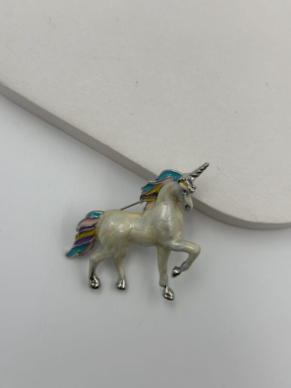 RENKLİ YELELİ UNİCORN BROŞ