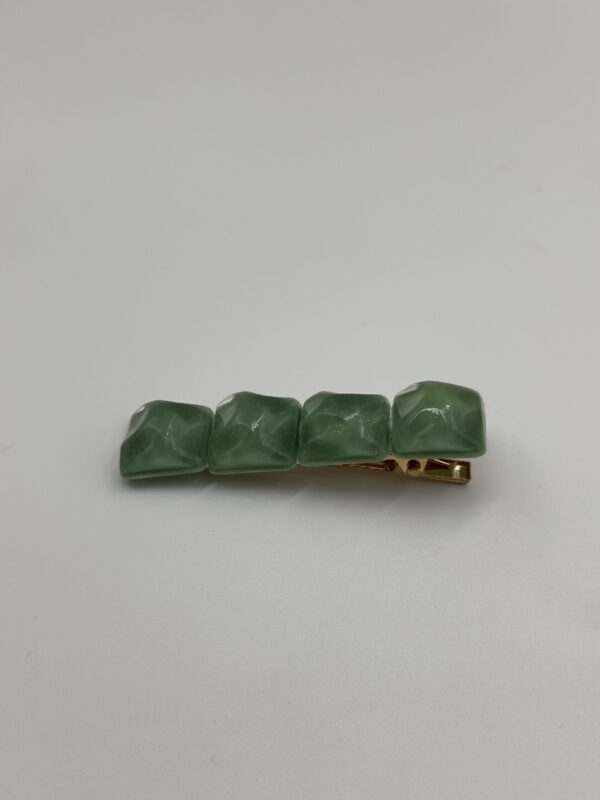 PASTEL MİNT KARE KLİPS TOKA