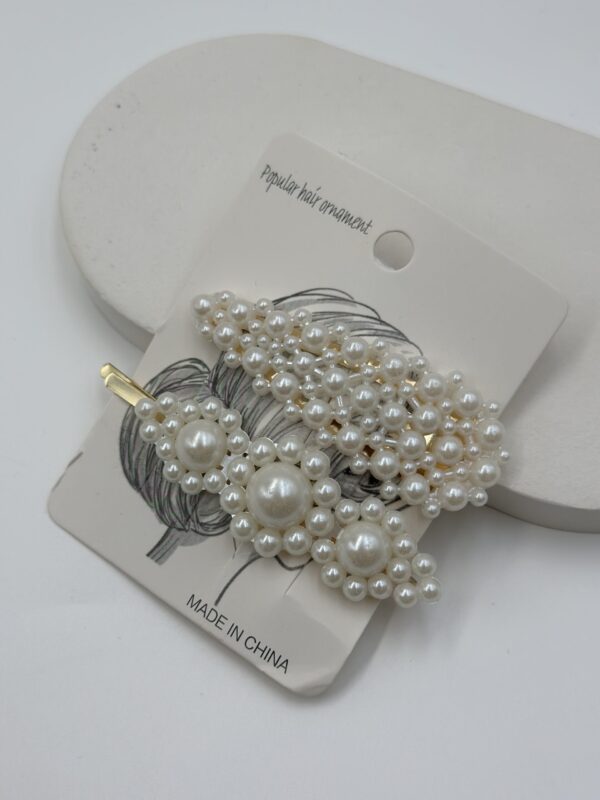 İKİLİ İNCİ İŞLEMELİ TOKA SET