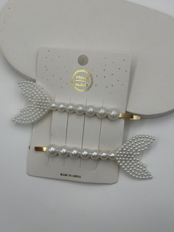 BALIK KUYRUĞU FORMLU İNCİ TOKA