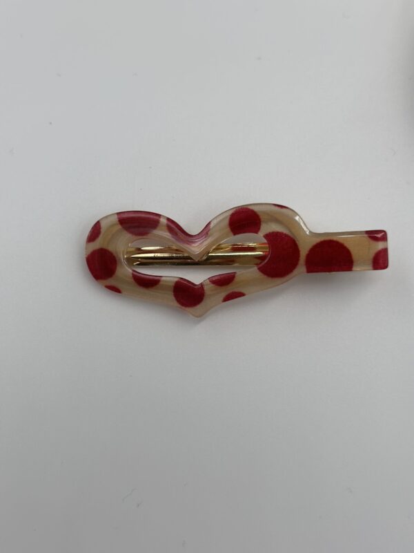KIRMIZI PUANTİYELİ KALP TOKA