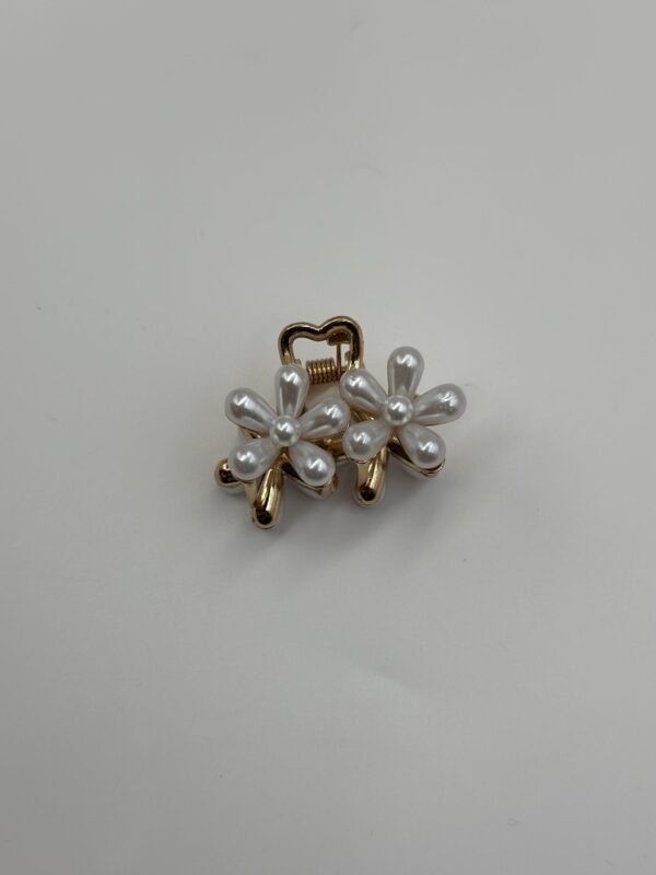 MİNİ İNCİ ÇİÇEK KLİPS TOKA