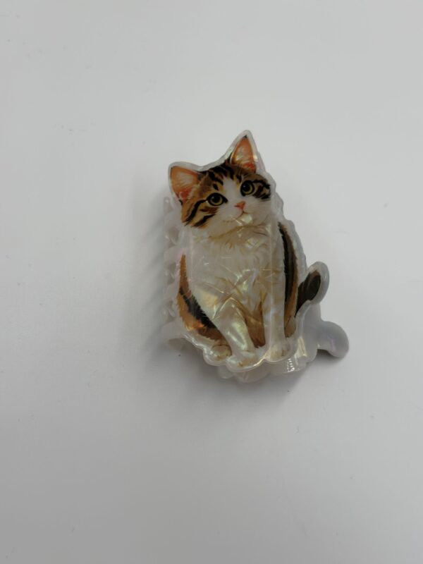 SEDEF KEDİ FİGÜRLÜ KEMİK TOKA