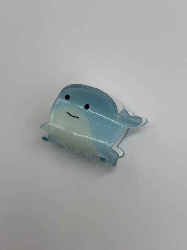 GÜLÜMSEYEN MAVİ BALİNA MİNİ TOKA