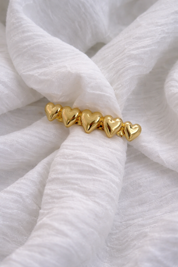 Golden Hearts Saç Tokası