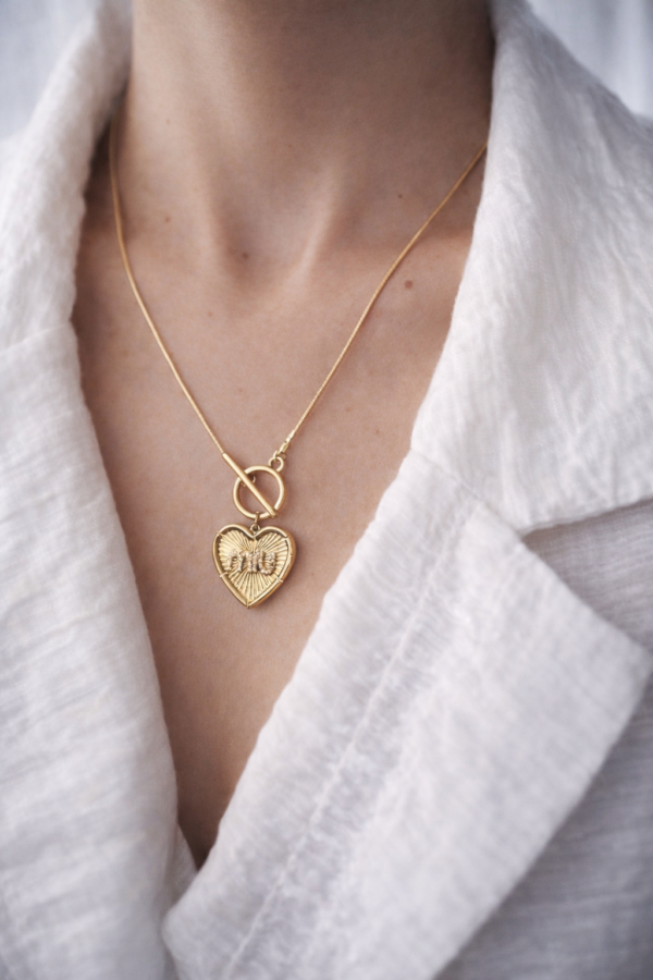 Pinterest Miu Taş Detay Gold Kolye