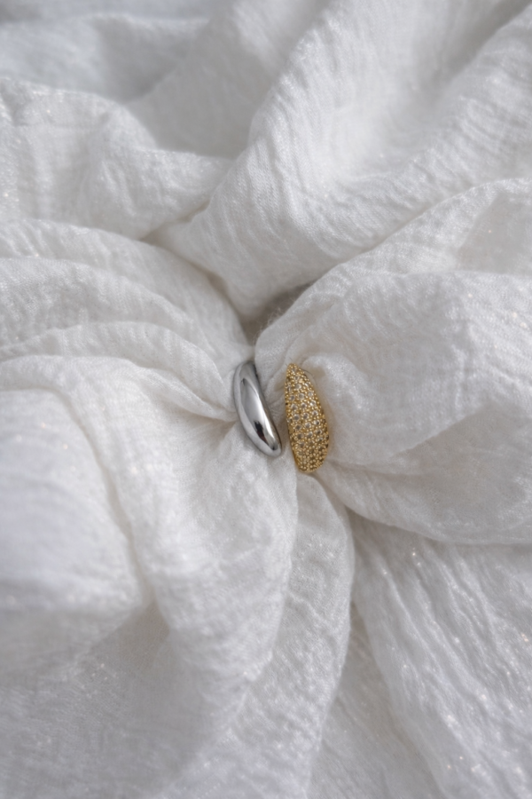 Çift Renk Çelik Yüzük