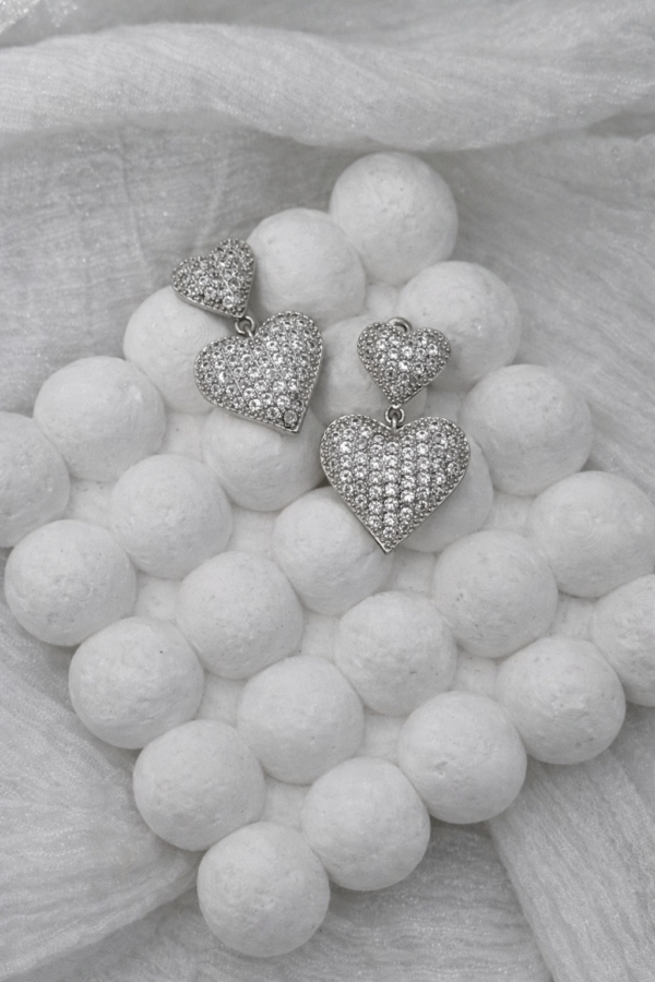 Double Lumi Silver Heart