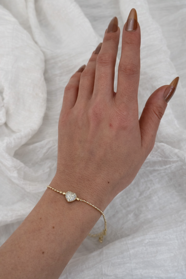 minimalist modern Kalp bileklik