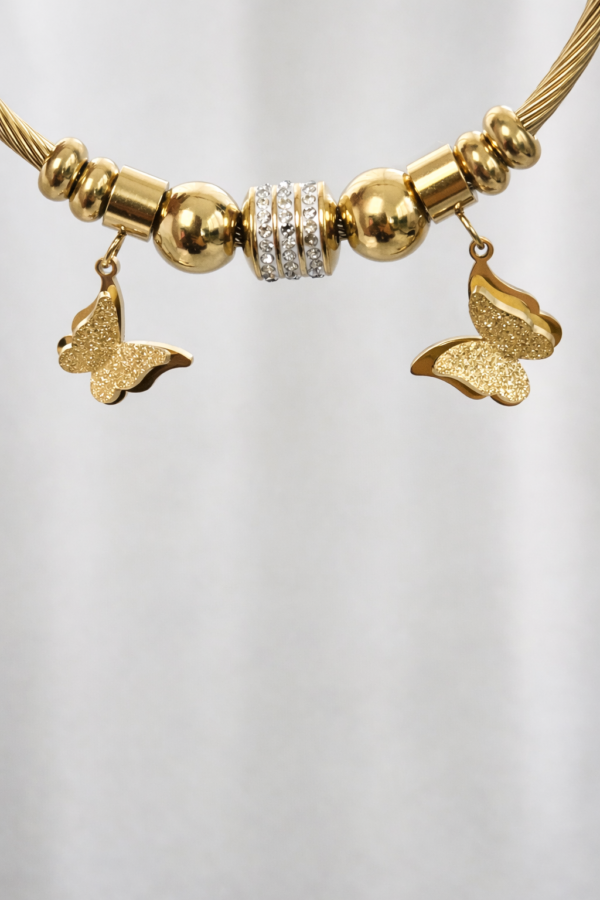 Butterfly Gold Parıltılı Bileklik
