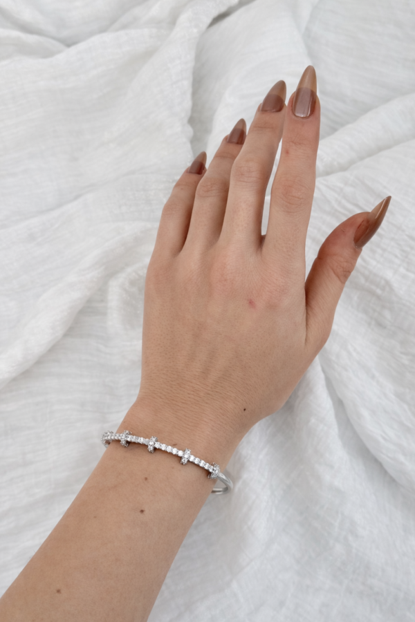 Aeria parıltılı silver bileklik