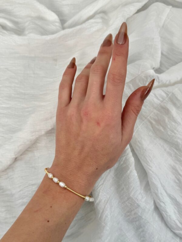 Sage Gold incİ detay bileklik