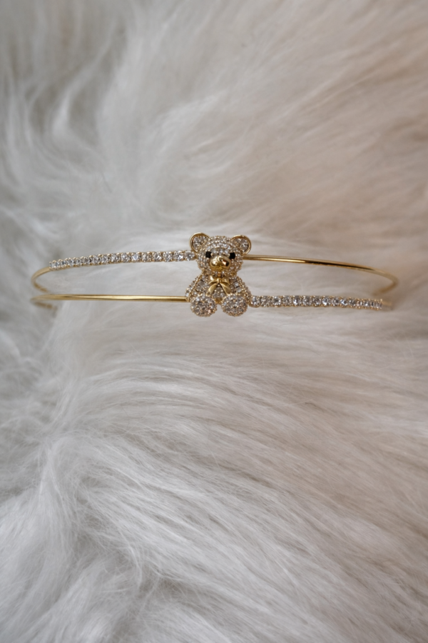 BEAR GOLD PARILTILI BİLEKLİK