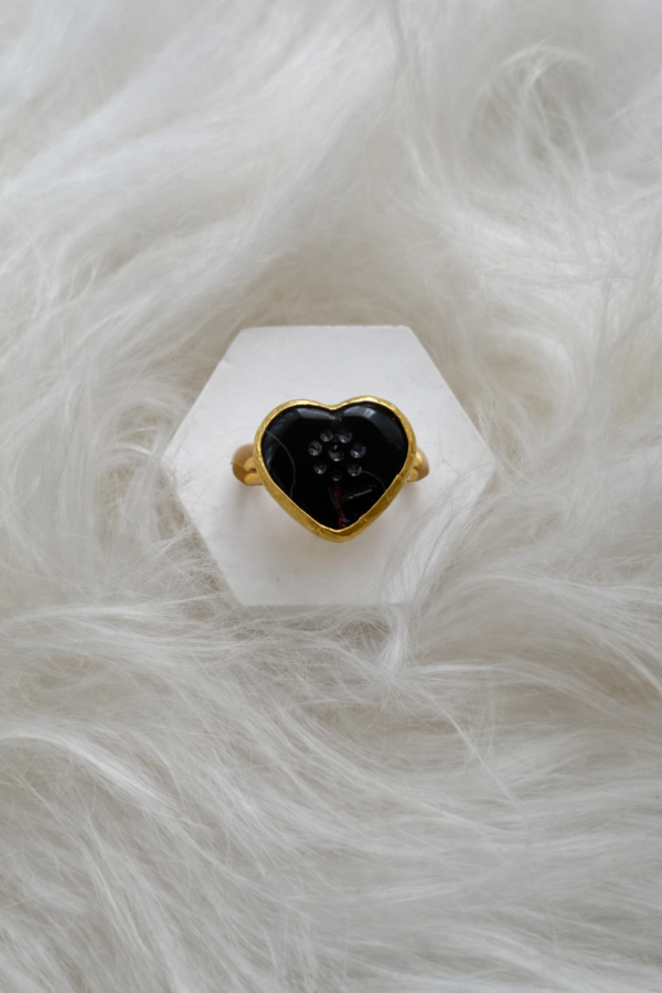 Black Heart Oniks Yüzük